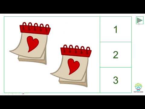 Skaičiavimas iki 10 – Valentino dienos tematika (Nr. 245)