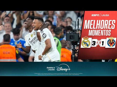 Gols e lances de Real Madrid x Villarreal