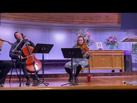 "Appalachia Waltz" by O'Connor, performed by the Pan String Trio