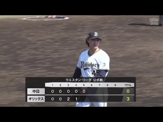 【ファーム】再昇格へ猛アピール!! バファローズドラフト6位ルーキー・片山楽生 5回1奪三振無四球無失点の安定した投球を見せる!! 2025年5月14日 オリックス・バファローズ 対 中日ドラゴンズ