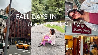 NYC FALL DIARIES // little italy festival, solo museum date, and cozy days