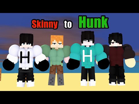 Skinny to Hunk : Heeko, Lucian and Brix Save Their Woman #minecraft #animation