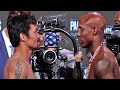 MANNY PACQUIAO STARES DOWN YORDENIS UGAS AT WEIGH IN! | FULL WEIGH IN VIDEO