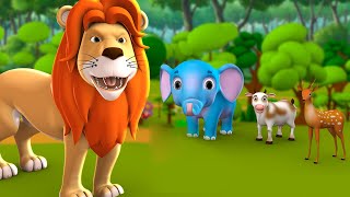 முட்டாள் சிங்கம் தமிழ் கதை | Foolish Lion and Clever Fox Tamil Story - 3D Kids Moral Stories