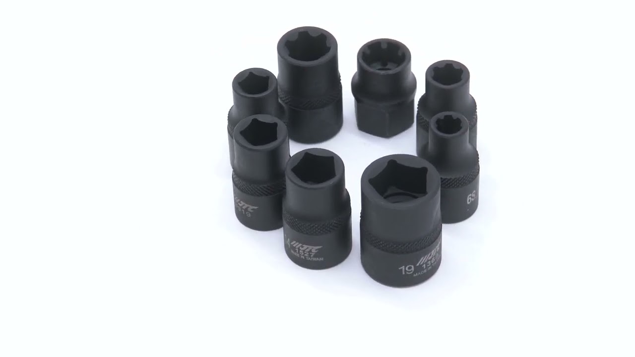 JTC4917S - 12.7mm 8PCS ソケットセット - 差込：12.7mm・ サイズ：M6S