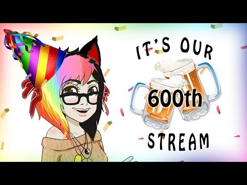 600th STREAM!!!  ♥Mario Kart 8D/ JackBox  / Fornite ♥ pt64-Live Stream!! (Drinking here :D)