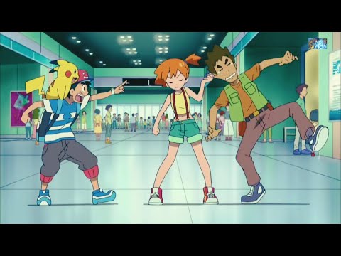 Ash old friends Misty and Brock in Alola region #POKEMON SUN AND MOON