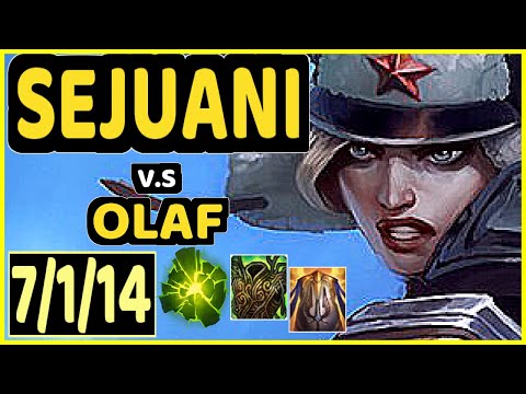 STEFAN (SEJUANI) vs OLAF - 7/1/14 KDA JUNGLE GAMEPLAY - EUW Ranked MASTER