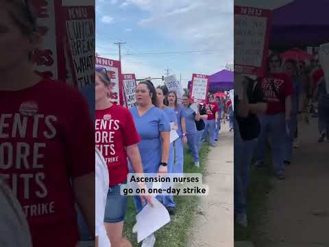 #Kansas #Nurses Go on #Strike for a Day #shorts
