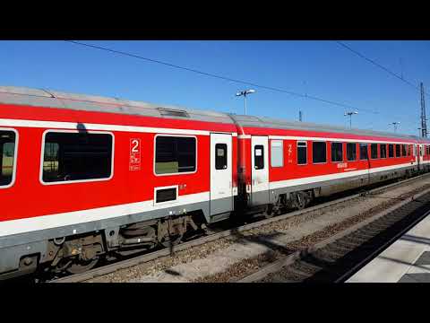 Einfahrt RE nach Nürnberg Hbf im Ingolstädter Hbf