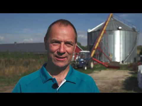 Sukup Europe / DanCorn Silo / bin & dryer - Organic Farmer Niels & Grethe Riis - English speak