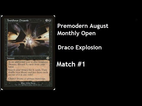 August 2020 Premodern Monthly Open Draco Explosion vs UG Madness
