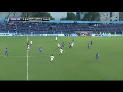 Defensor Sporting 3 - 0 Universitario Copa Sudamericana 2015