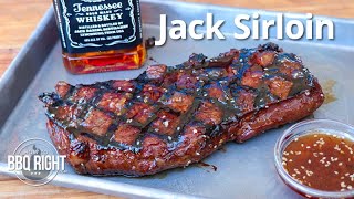 Grilled Sirloin Steak with a DELICIOUS Jack Daniels Whiskey Glaze