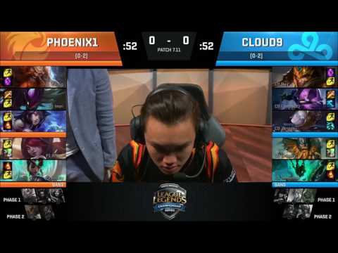 P1 vs C9 Highlights Game 1 NA LCS Summer 2017 Phoenix1 vs Cloud9 W2D1