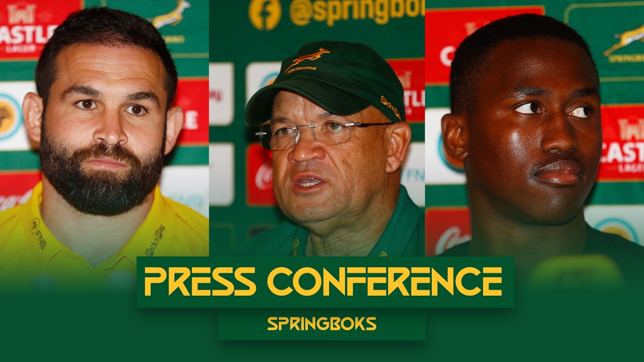 Deon Davids, Cobus Reinach and Vusi Moyo | Springbok Press Conference | 14 July 2026
