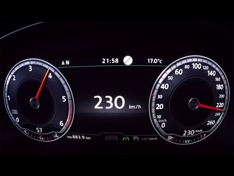 2016 VW Passat Variant 2.0 TDI 240 hp - 0-100 km/h 0-62 mph Tachovideo Acceleration