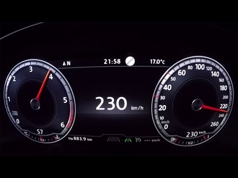 2016 VW Passat Variant 2.0 TDI 240 hp - 0-100 km/h 0-62 mph Tachovideo Acceleration