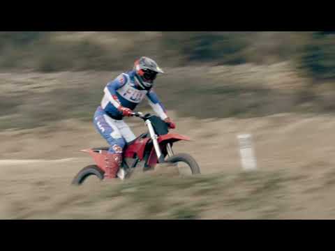 Sébastien Tortelli rides the Stark VARG electric motocross bike at CDG MX Retreat