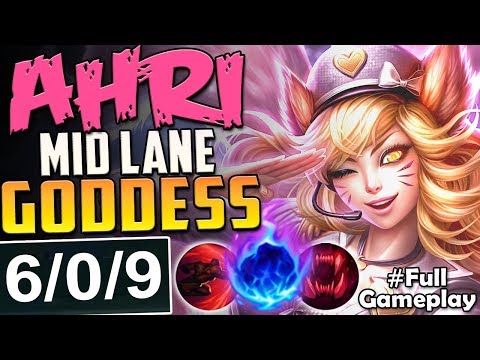 AHRI MID LANE GODDESS | THIS IS ACTUALLY STRONG | New Runes Ahri MID Build Season 8 PBE Gameplay