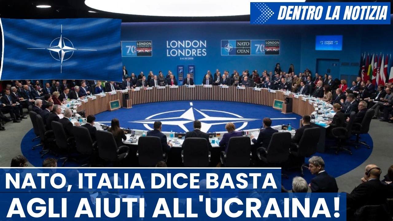 ENORME! Italia dice NO a stanziamento di 70 miliardi della NATO all'Ucraina! Unica tra i 32 membri!