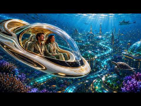 Futuristic Underwater City 2100 | Peaceful Sci-Fi Ambient Music for Sleep, Relaxation & Focus