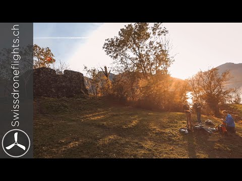 Chasing Disc Golf Frisbees over meadows [Swiss Drone Flights]