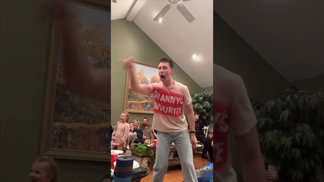 This guy got the best Christmas gift from grandma 😂