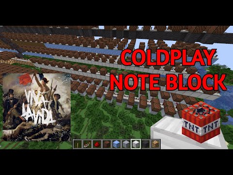 Viva La Vida by Coldplay Minecraft note block cover [FULL SONG]