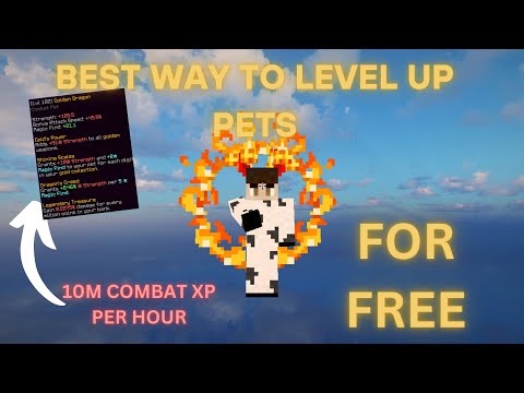 "INSANE Leveling Hack for Combat Pets!!!" [ Hypixel Skyblock ]