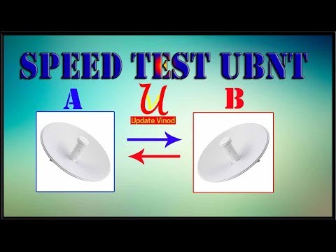 How to check ubnt Speed Test 25KM Link