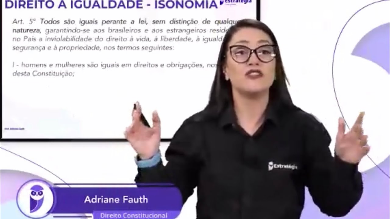 Direito constitucional - Direito a igualdade - isonomia