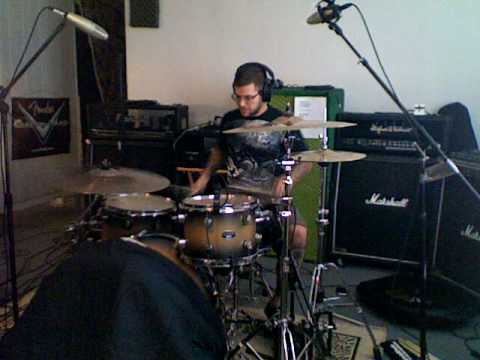 Hivemind in the studio (Drums)