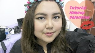 Tutorial Makeup Valentine | Indonesia | All Drugstore Product