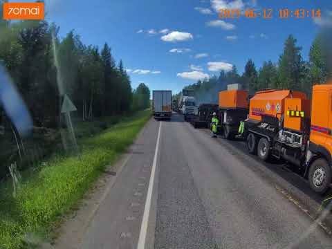 Roadwork in Finland, 12.06.19. E75