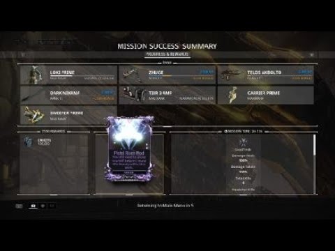 Warframe - LOKI PRIME VS. RESCUE LV.100 Sortie Tier 3 Mission