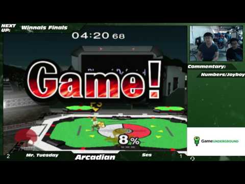 NE Melee Arcadian 2 WF - Mr. Tuesday (Peach) vs. Ses (Fox)