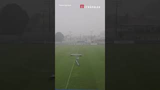 Chuva forte adia semifinal entre Sobradinho x Samambaia no Candangão