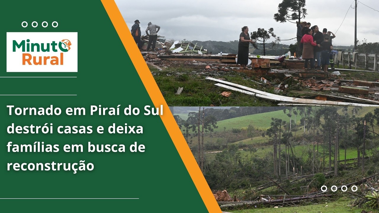 Tornado em Piraí do Sul destrói casas e deixa famílias em busca de reconstrução