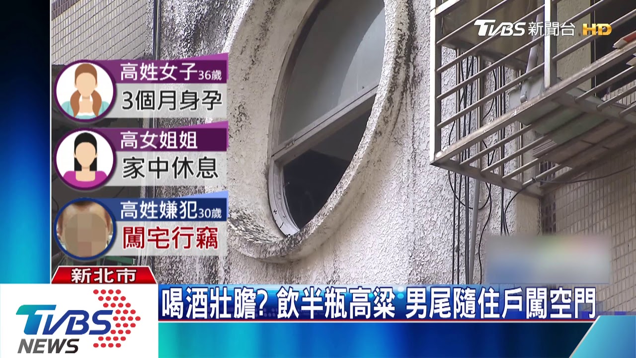 喝酒壯膽?飲半瓶高粱 男尾隨住戶闖空門