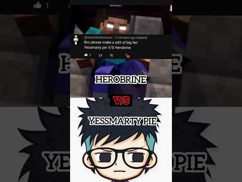 EPIC Minecraft Herobrine vs @YesSmartyPie BATTLE