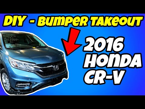 DIY 2015 - 2016 Honda CR-V Front Bumper Removal - Any Bumper Takeout