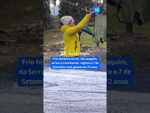🥶❄️ São Joaquim amanheceu congelada neste 7 de Setembro  No Caminhos da Neve, os termômetros ch