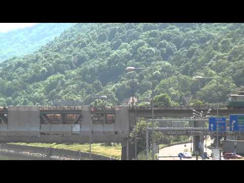 Vlaky Ústí nad Labem Střekov - Západ (na mostě) 6.6.2015 [FullHD]