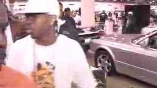 Chamillionaire walks around at Car Show with Chamillitary
