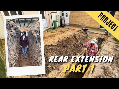 DIY 6m House Extension - Part 1: Foundations