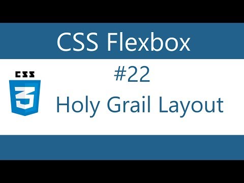 Flexbox Tutorial 22 Holy Grail Layout