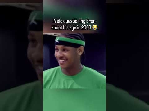 This Melo and Bron moment is over 22 years old