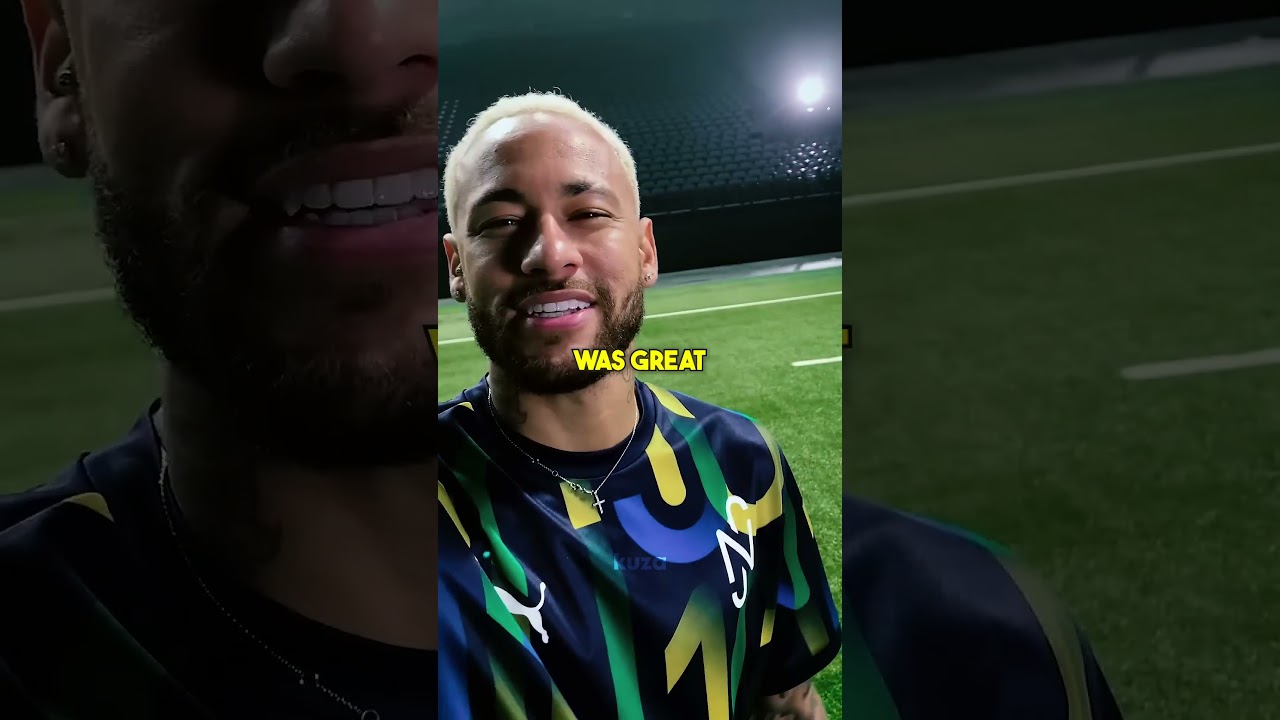 This is Mbappe's reaction when Messi and Neymar warm up 🤣