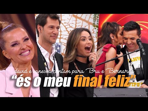 Bruna e Bernardo são surpreendidos por David e Vanessa na casa do Big Brother Famosos